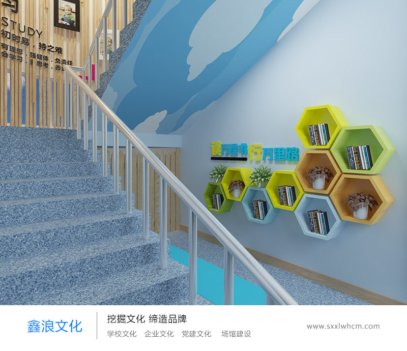 學校文化牆走廊裝飾圖片